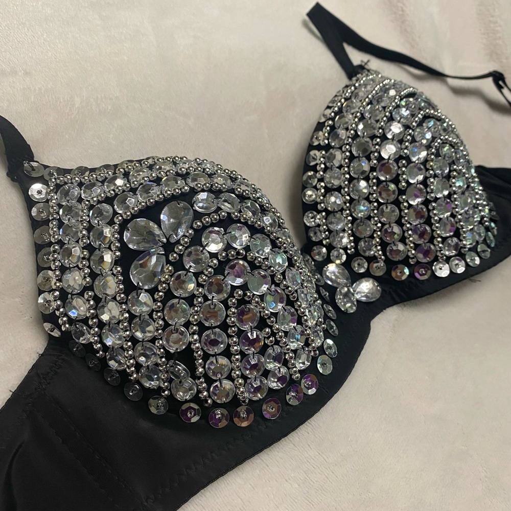 Diamond bling bra